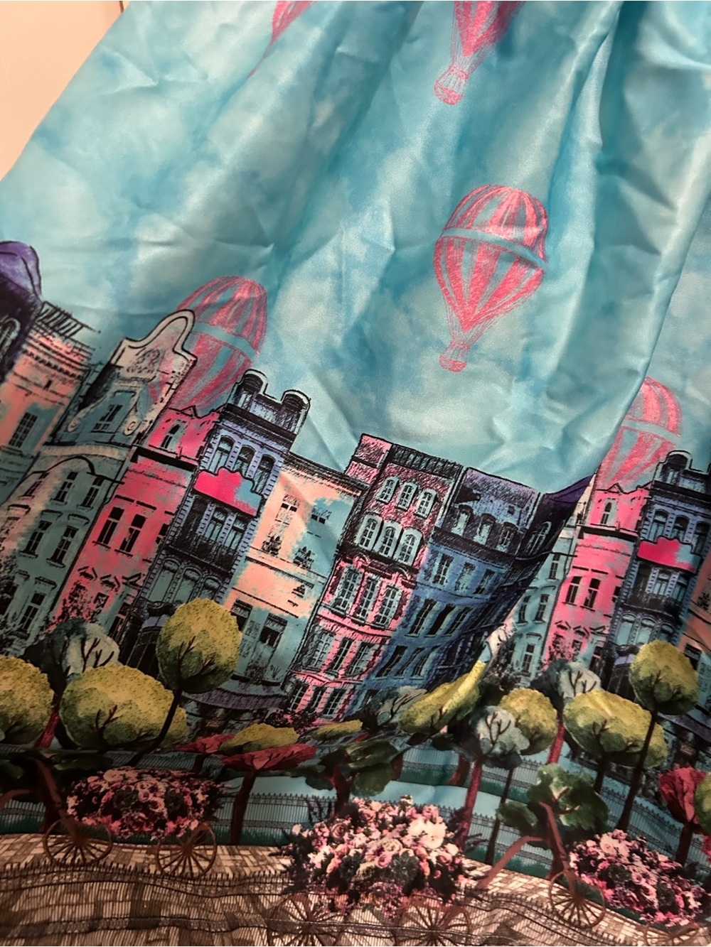 Lindy Bop Cityscape  Print Dress sz 12 - Picture 5 of 9